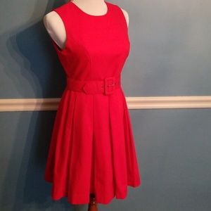 BB Dakota Red Fit and Flare Dress 6
